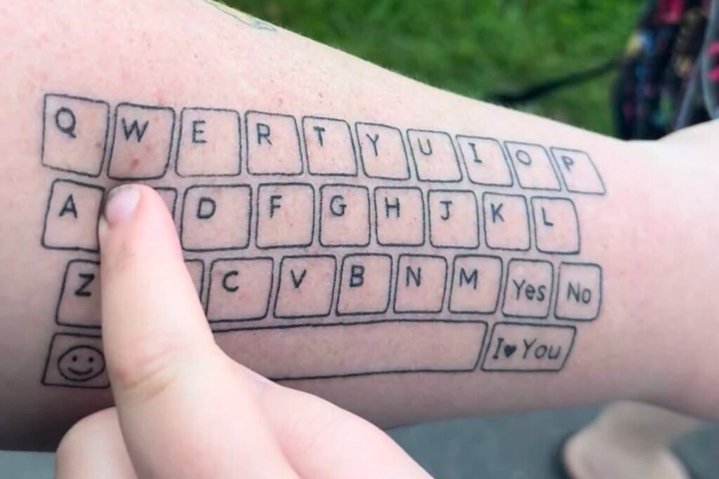 Illustrative photo: The Keyboard Tattoo That Gave a Non-Speaking Boy His Voice