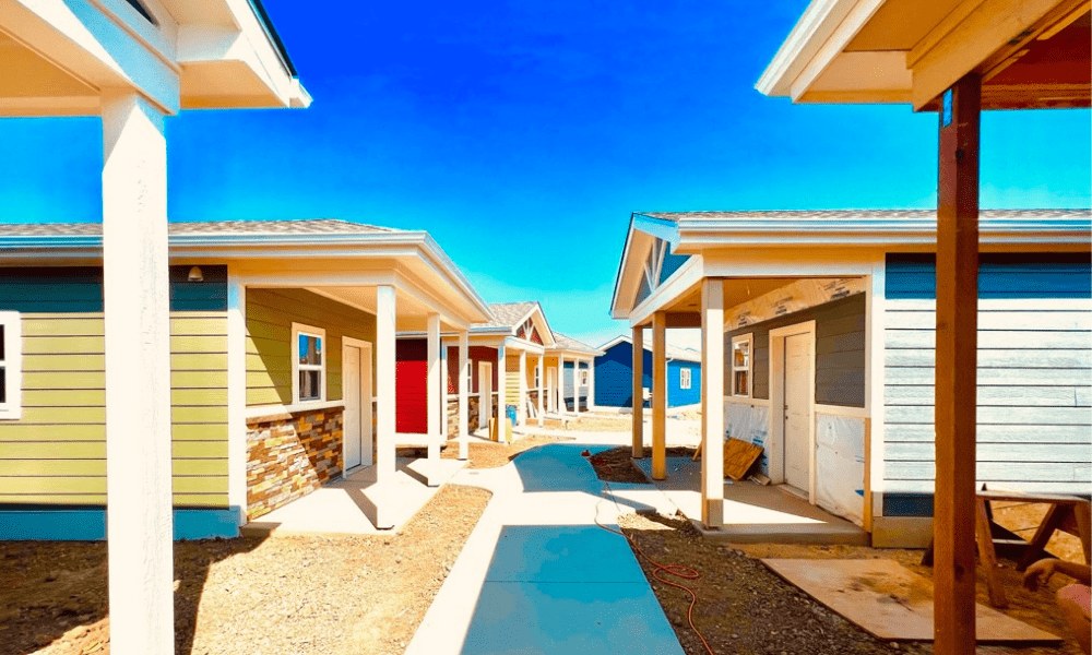 Illustrative photo: Longmont Veterans Community Project: 26 Tiny Homes Completed