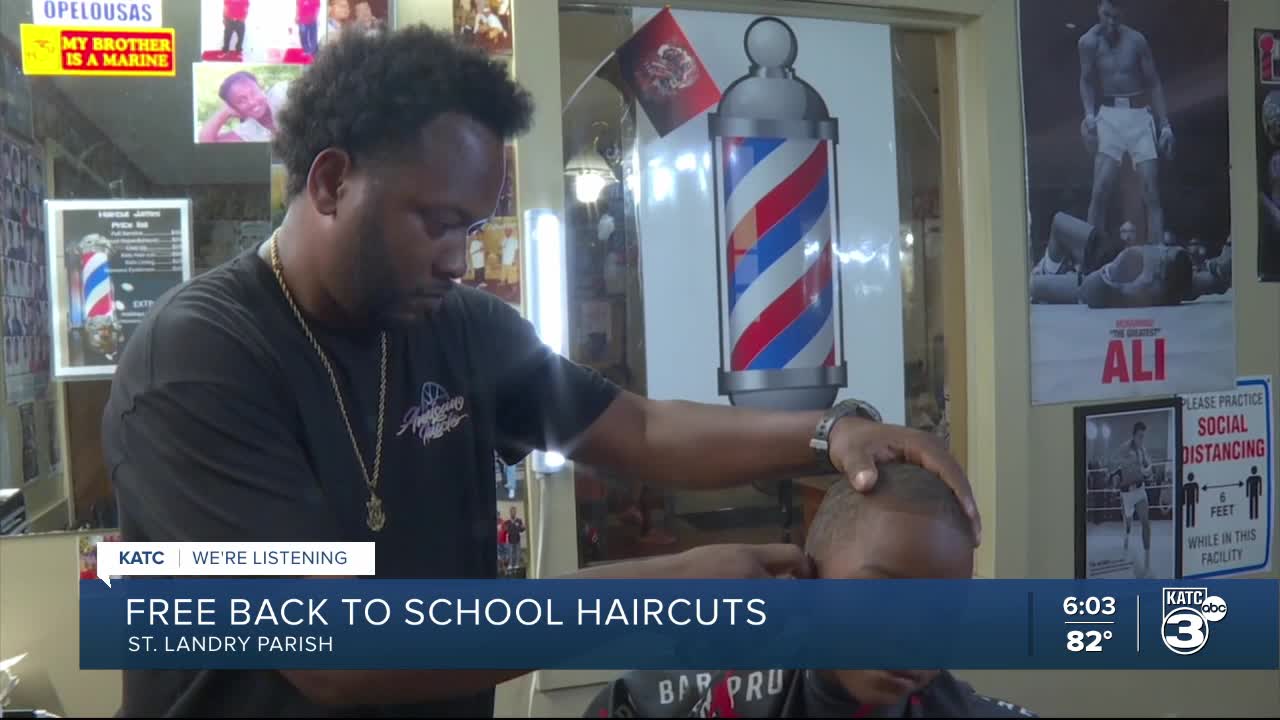 Illustrative photo: Shawn Moses barber free back to school haircuts