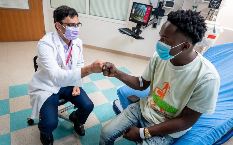 Illustrative photo: sickle cell gene therapy patient hospital